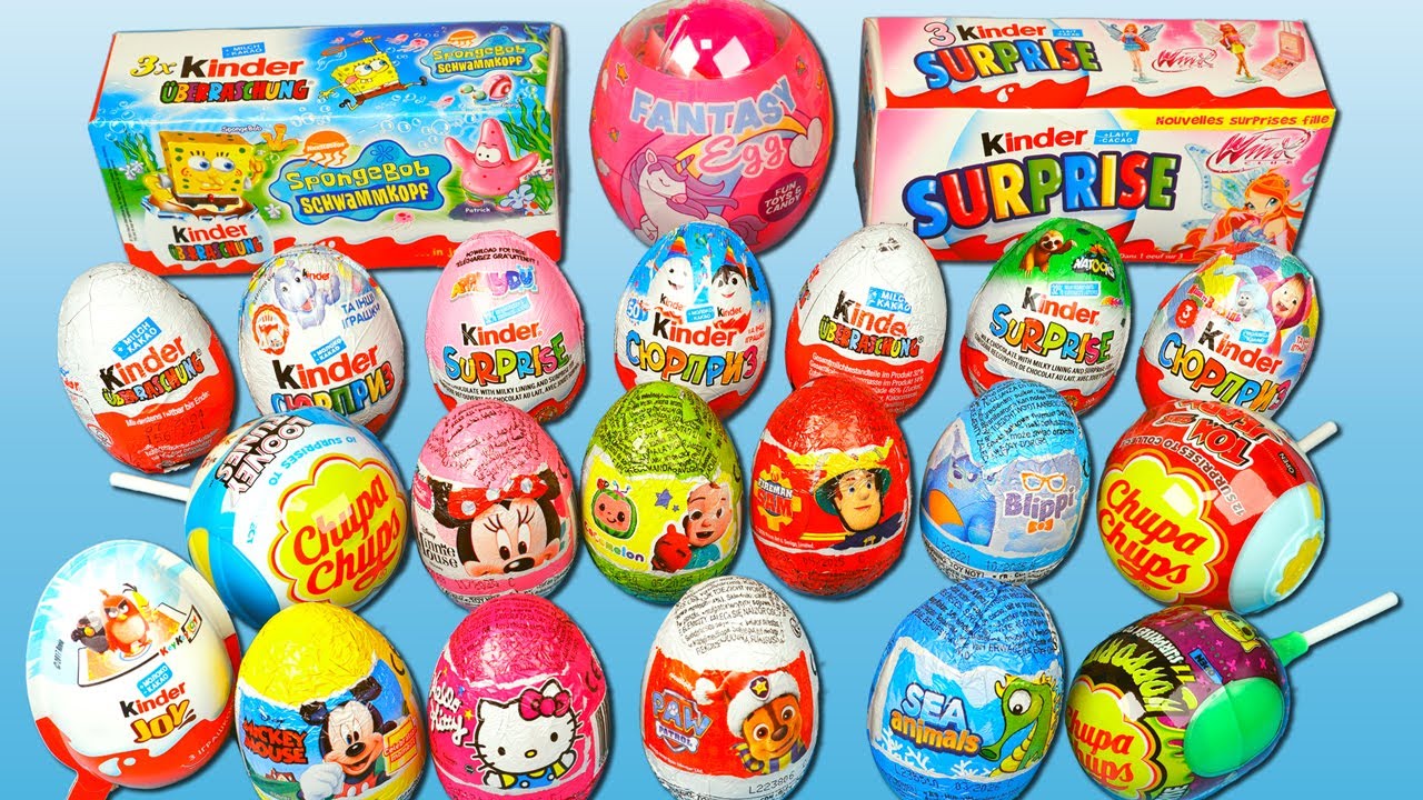 Nostalgia 26 Surprise Eggs ASMR 23 Minutes Kinder Surprise Vintage Mix Cozy Glow Video