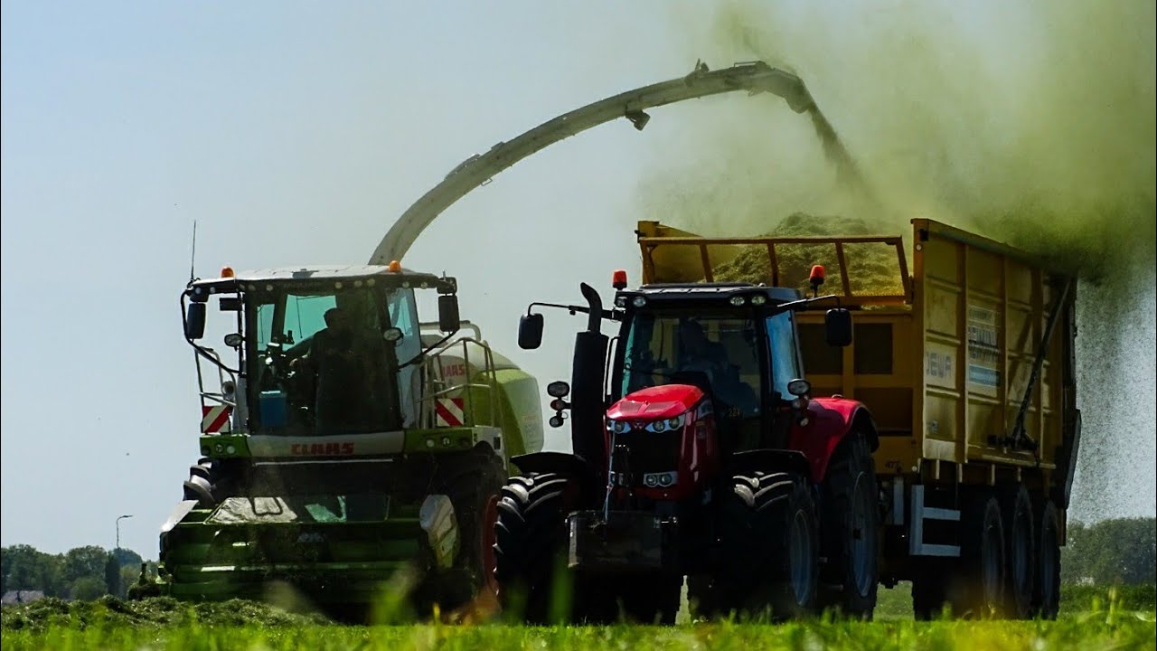 loonbedrijf Reimink gras inkuilen/hakselen