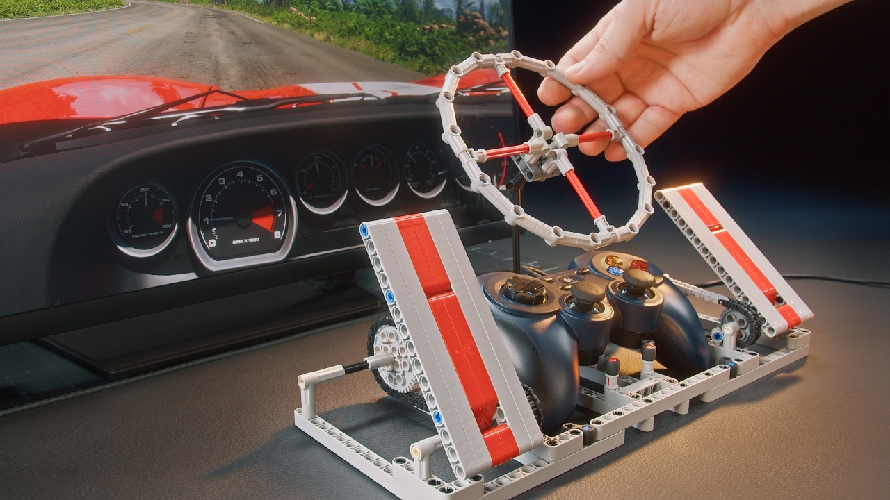 Making a LEGO Sim Racing Setup with Gamepads
