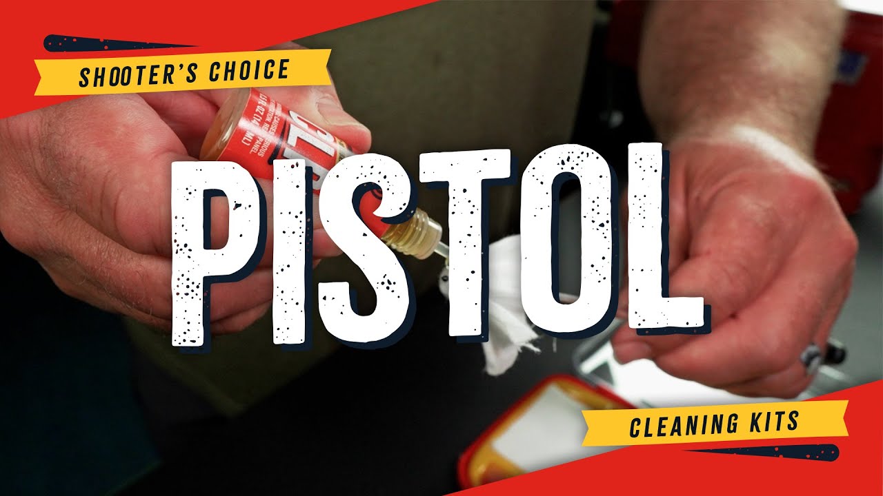 New! Shooter's Choice Pistol Cleaning Kits with Sectional Rod & Swivel Handle