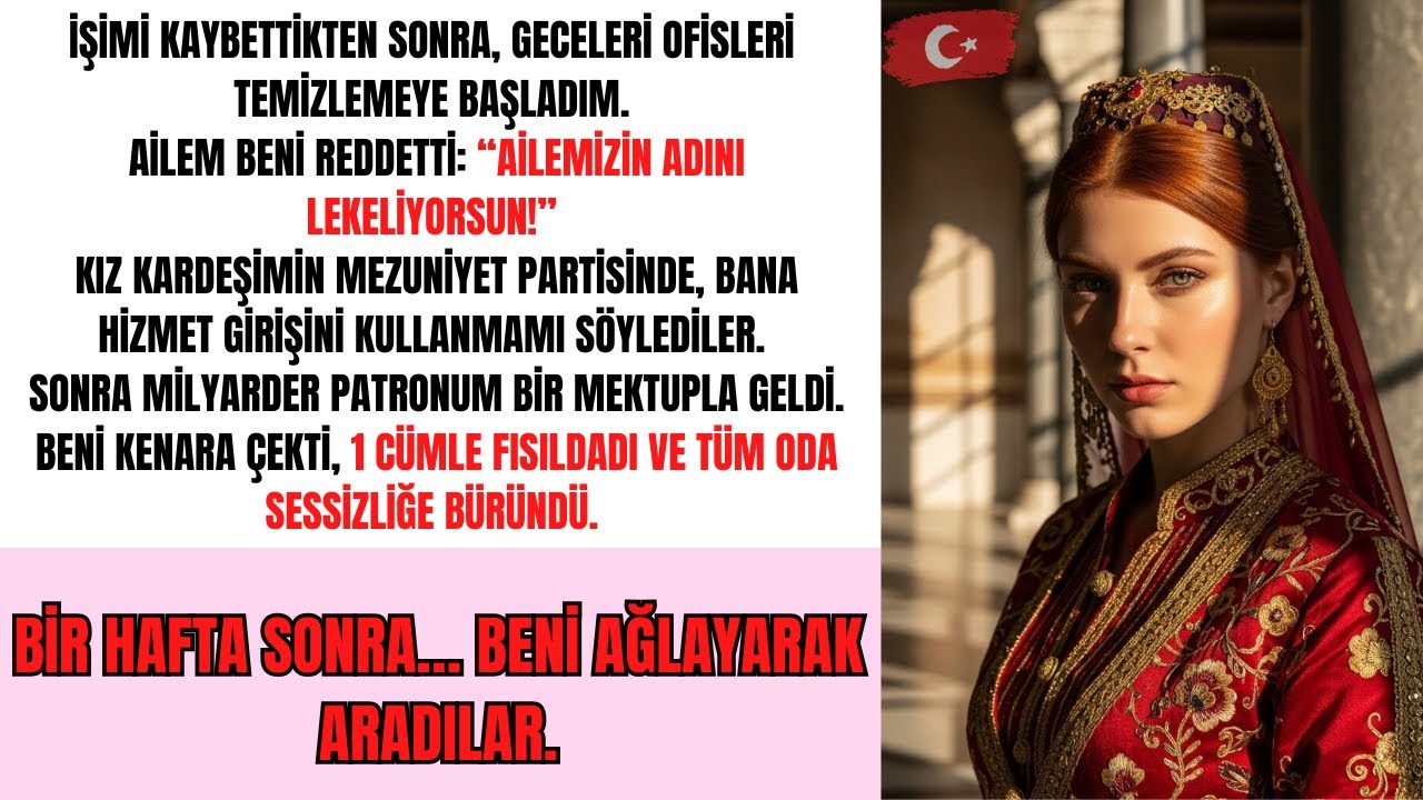 Ailem "Sen temizlikçisin, burada yerin yok" dedi — Patronumun mektubu sahneyi değiştirdi