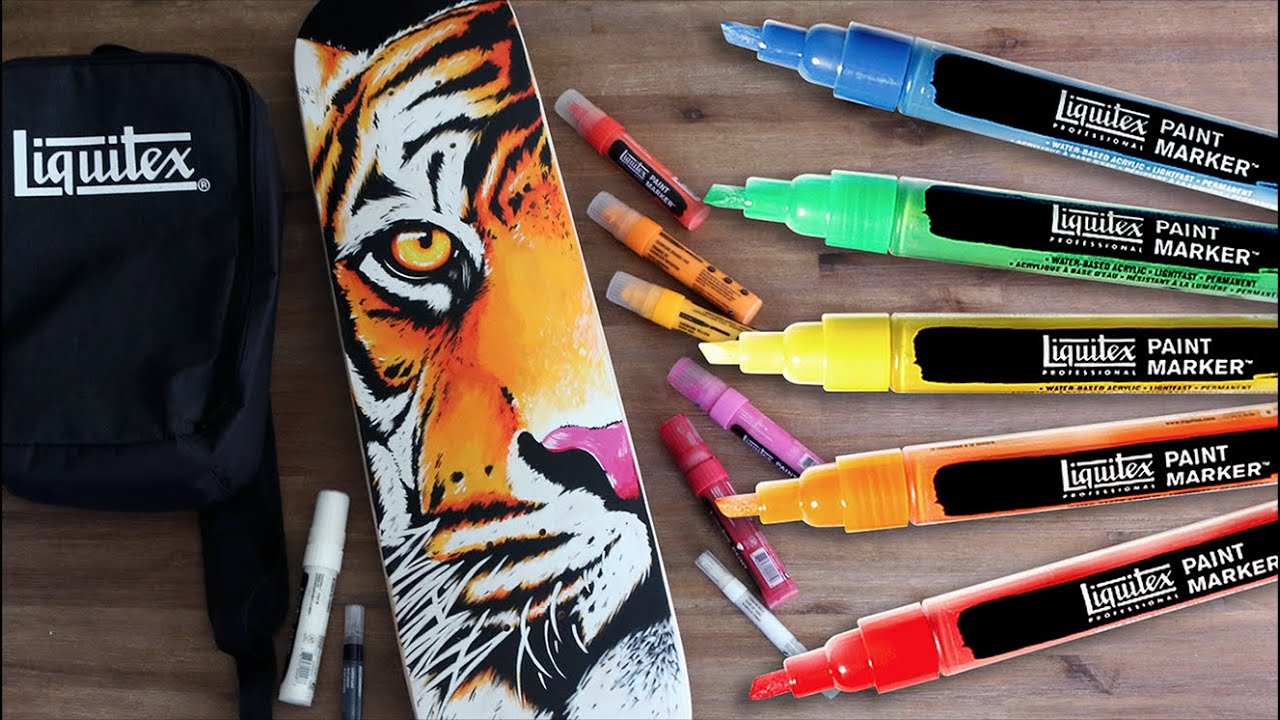 PAINTING SKATEBOARD with Markers