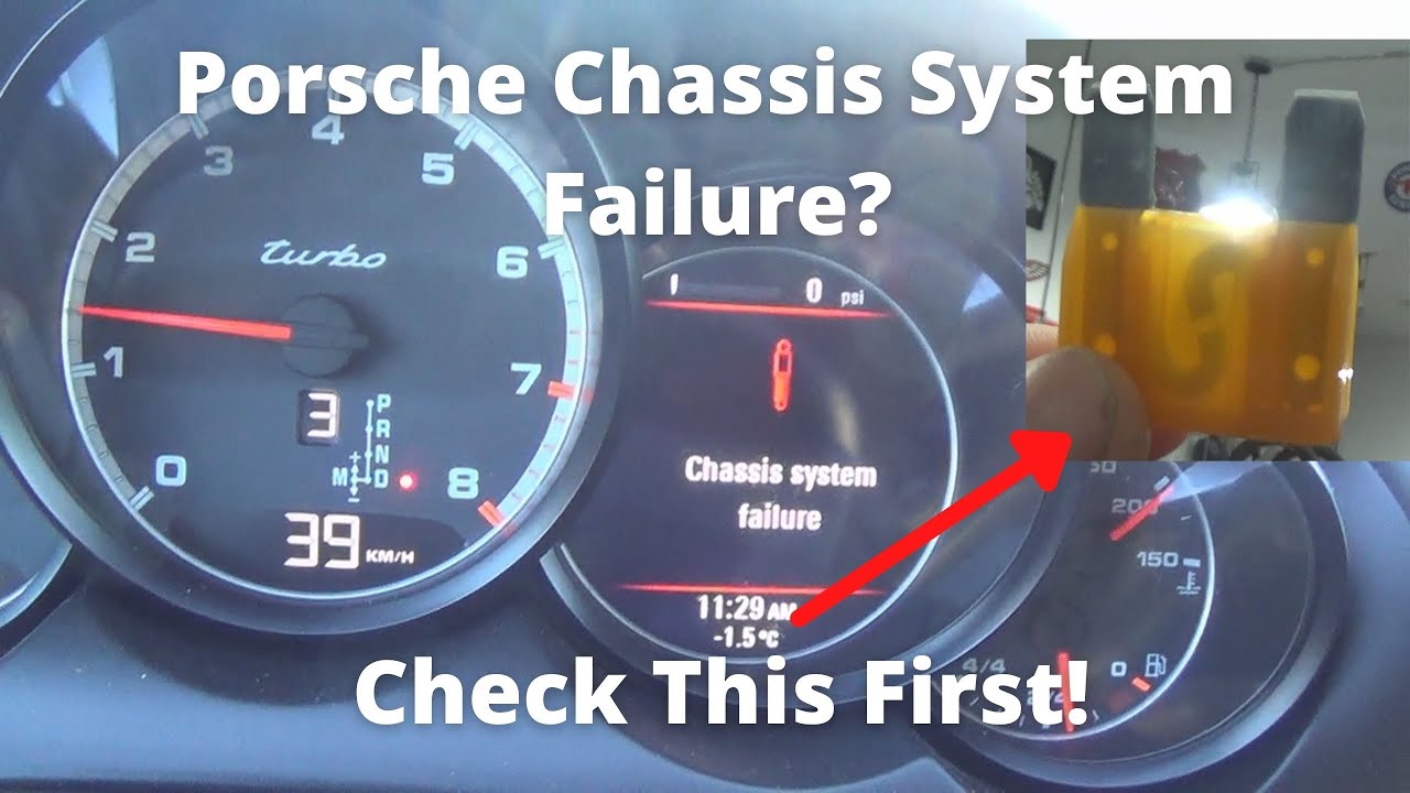 Неисправность системы шасси Porsche Cayenne