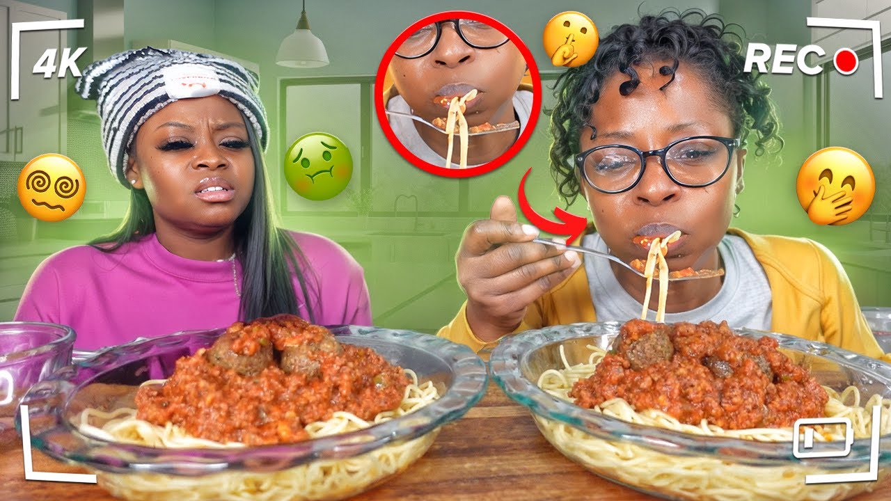 SLURPING MY NOODLES AS LOUD AS I CAN TO SEE HOW MY DAUGHTER REACTS 😭😭