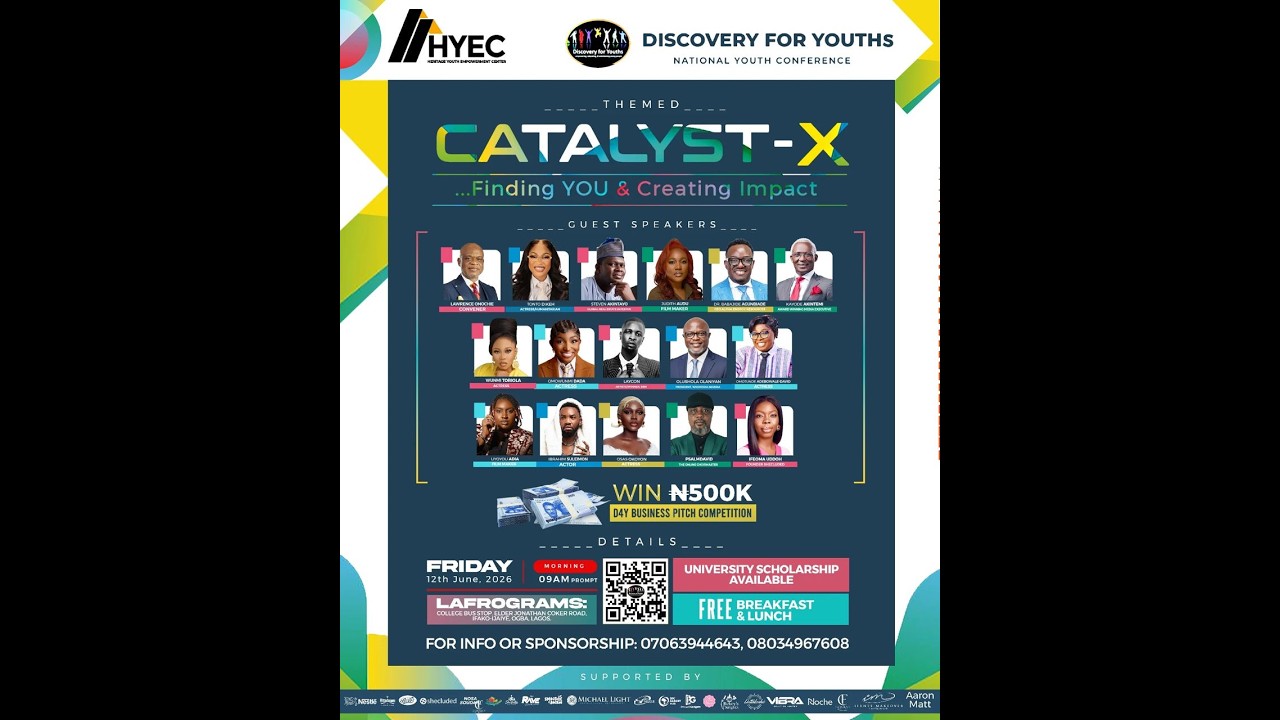 DISCOVERY FOR YOUTH[D4Y][CATALYST X[FINDING YOU&CREATING IMPACT //JOIN ONLINE/12-06-2026