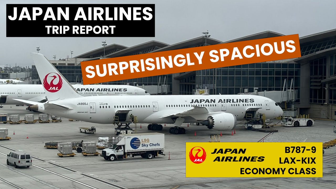Japan Airlines Economy Class Review | Los Angeles to Osaka | JAL JL69 | 日本航空 69便
