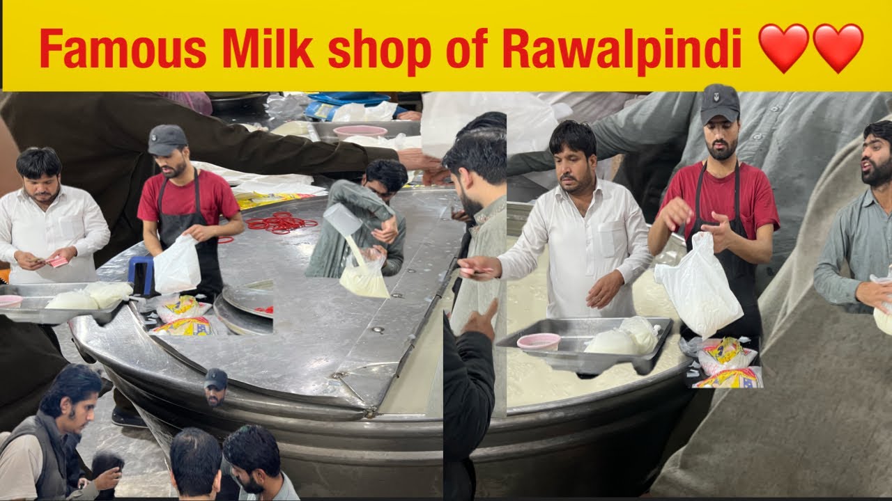 Famous Milk Shop of Rawalpindi | Kashmir Milk Shop Shugal at Milk Shop Kartar Pura Food Street