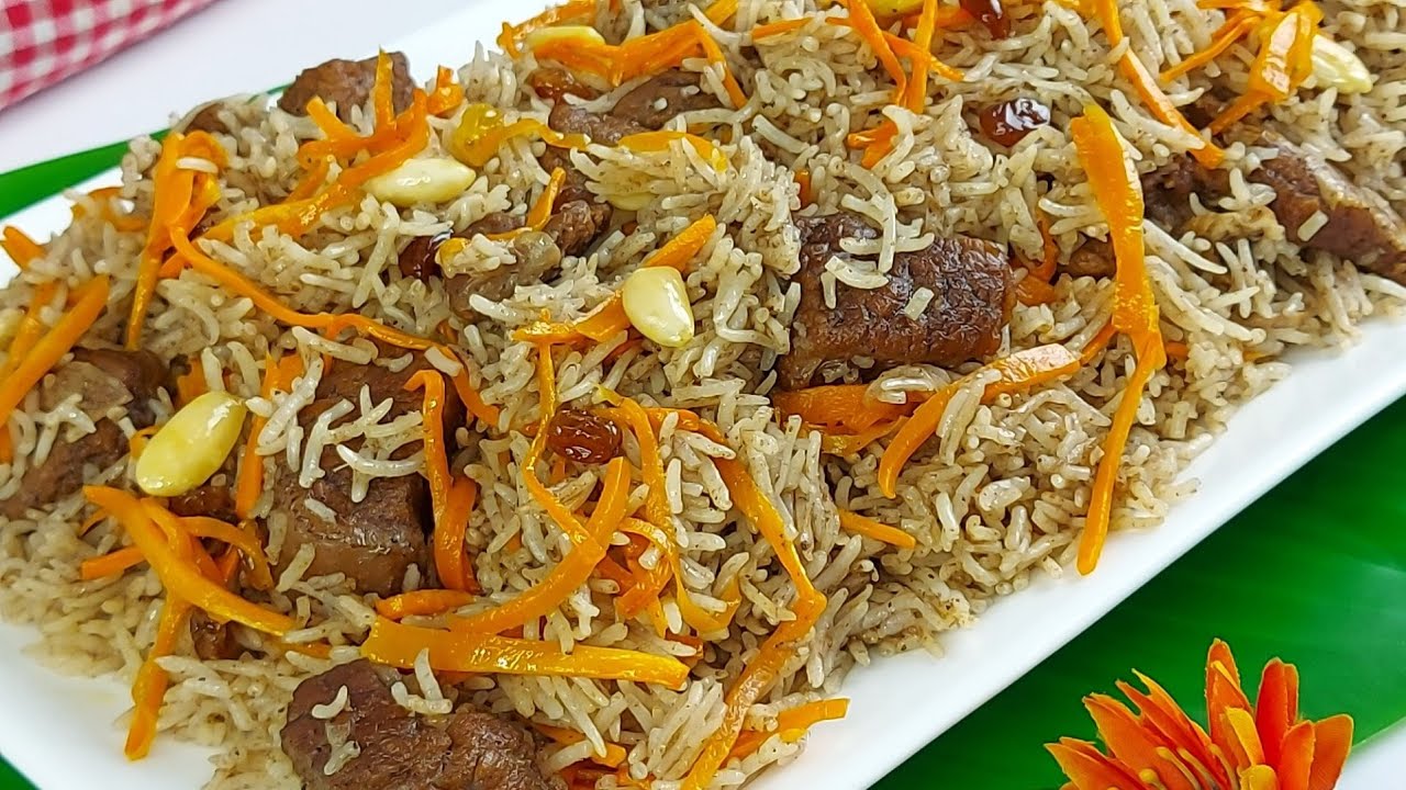 আফগানী কাবুলি পোলাও ll কাবুলি পোলাও ll kabuli pulao recipe ll Beef/Mutton kabuli polao ll