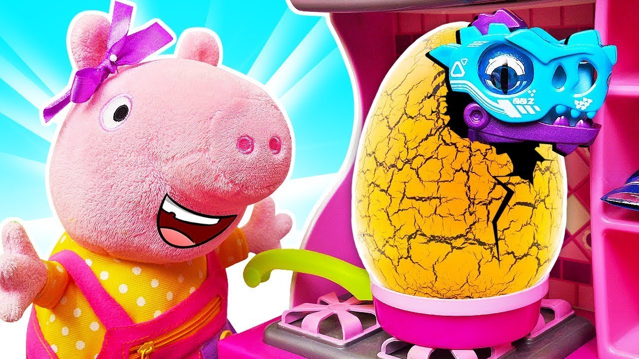 Peppa Wutz Kompilation. Spielzeuge für Kinder. Überraschungseier