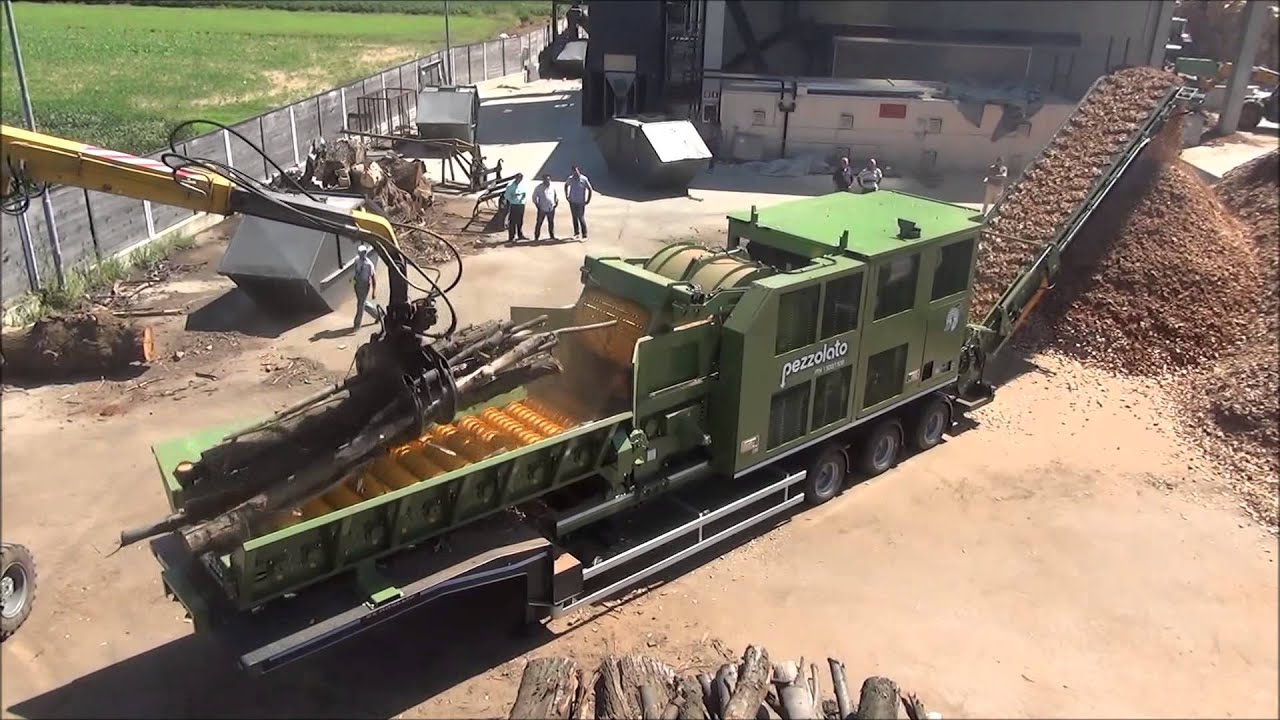 PEZZOLATO PTH 1300/1500 M - Cippatore a tamburo/Drum chipper driven by 1150hp CAT autonomous engine