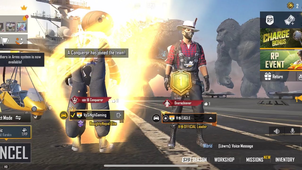 Season 19 Conqueror Reward and Entry Effect