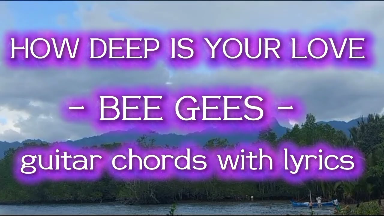 HOW DEEP IS YOUR LOVE/ Bee gees/guitar cover/ UjieDelaReyna 