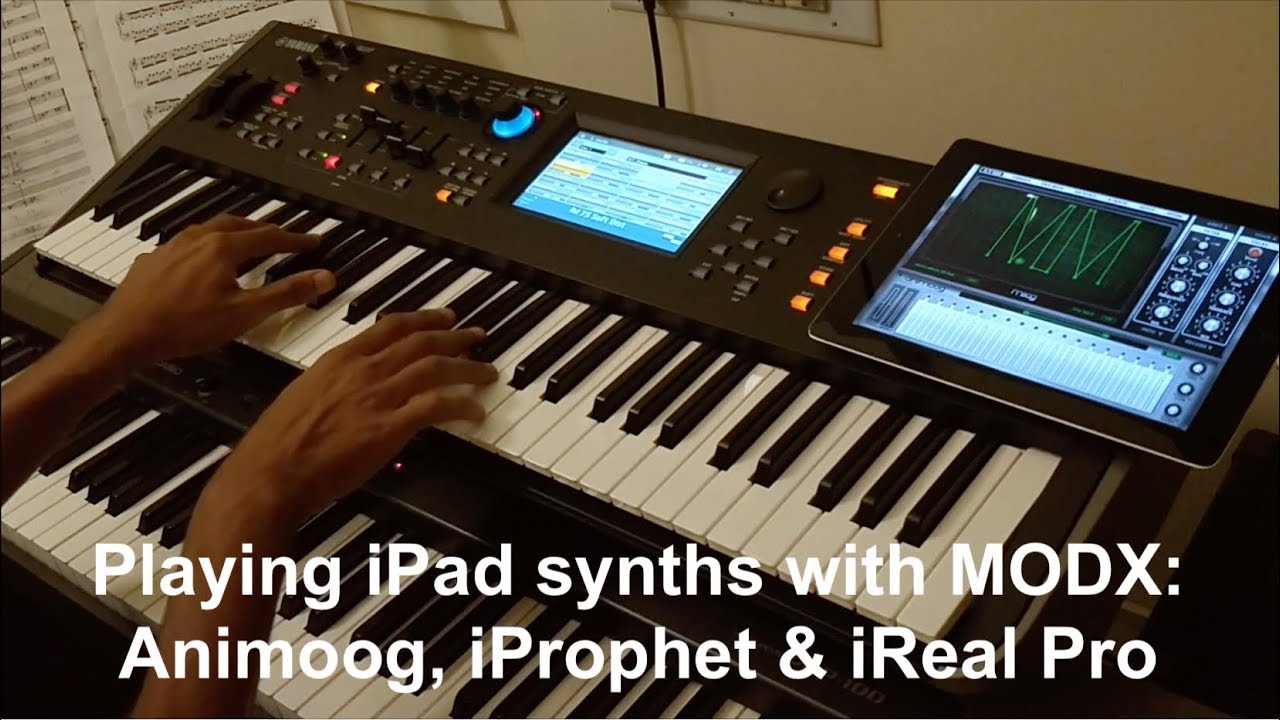 Using the MODX with the iPad (Animoog | iProphet | iRealPro)
