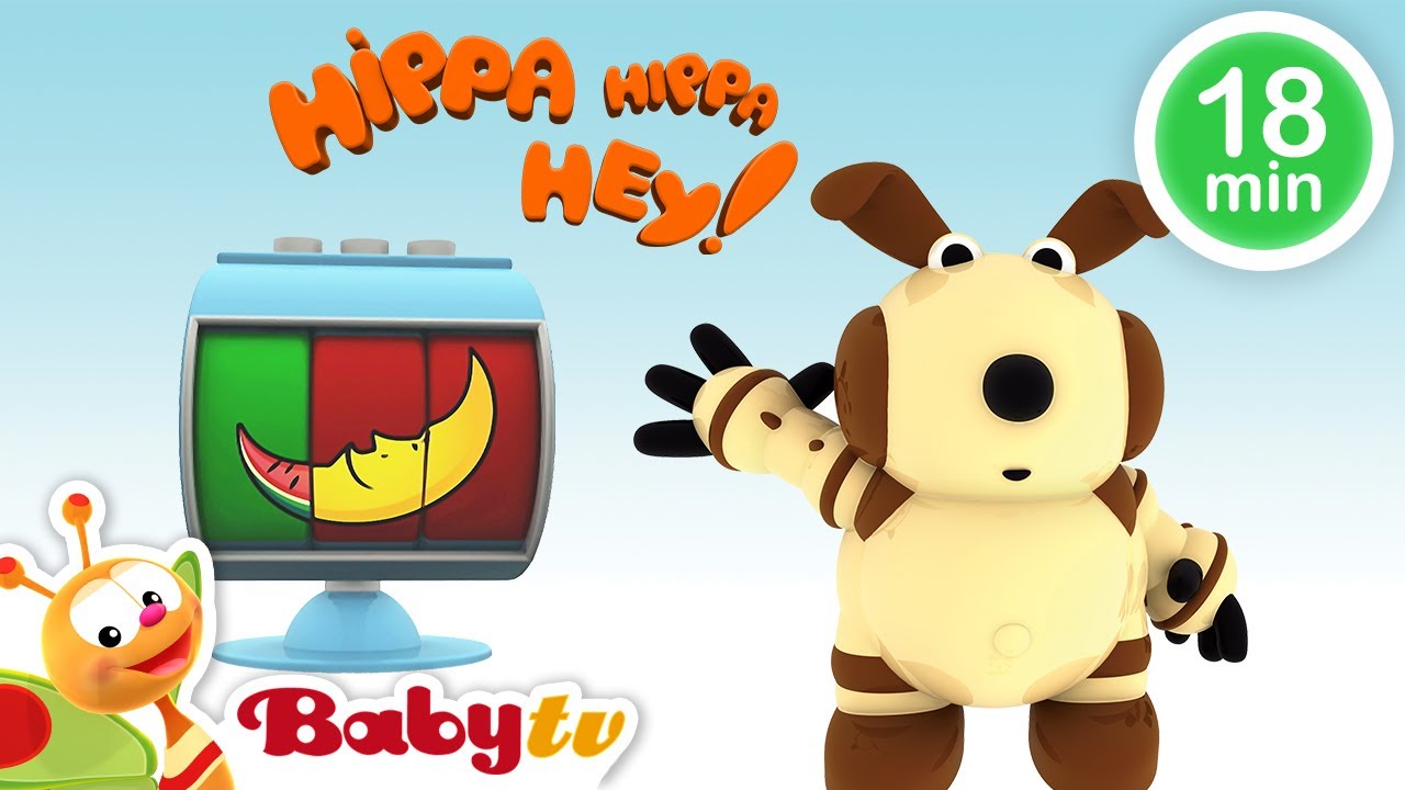 Hippa Hippa Hey  😎 Zabawne gry logiczne dla dzieci 🧩 | Kreskówki | Bajki dla dzieci  @BabyTVPL