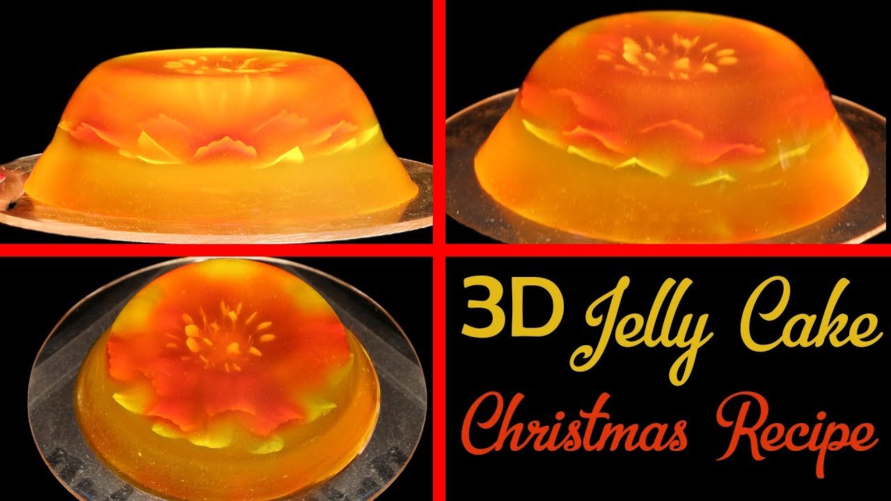 3 D Jelly Cake Christmas Recipe How To Make Jelly Cake At Home जेली केक घरपर आसानीसे बनाये