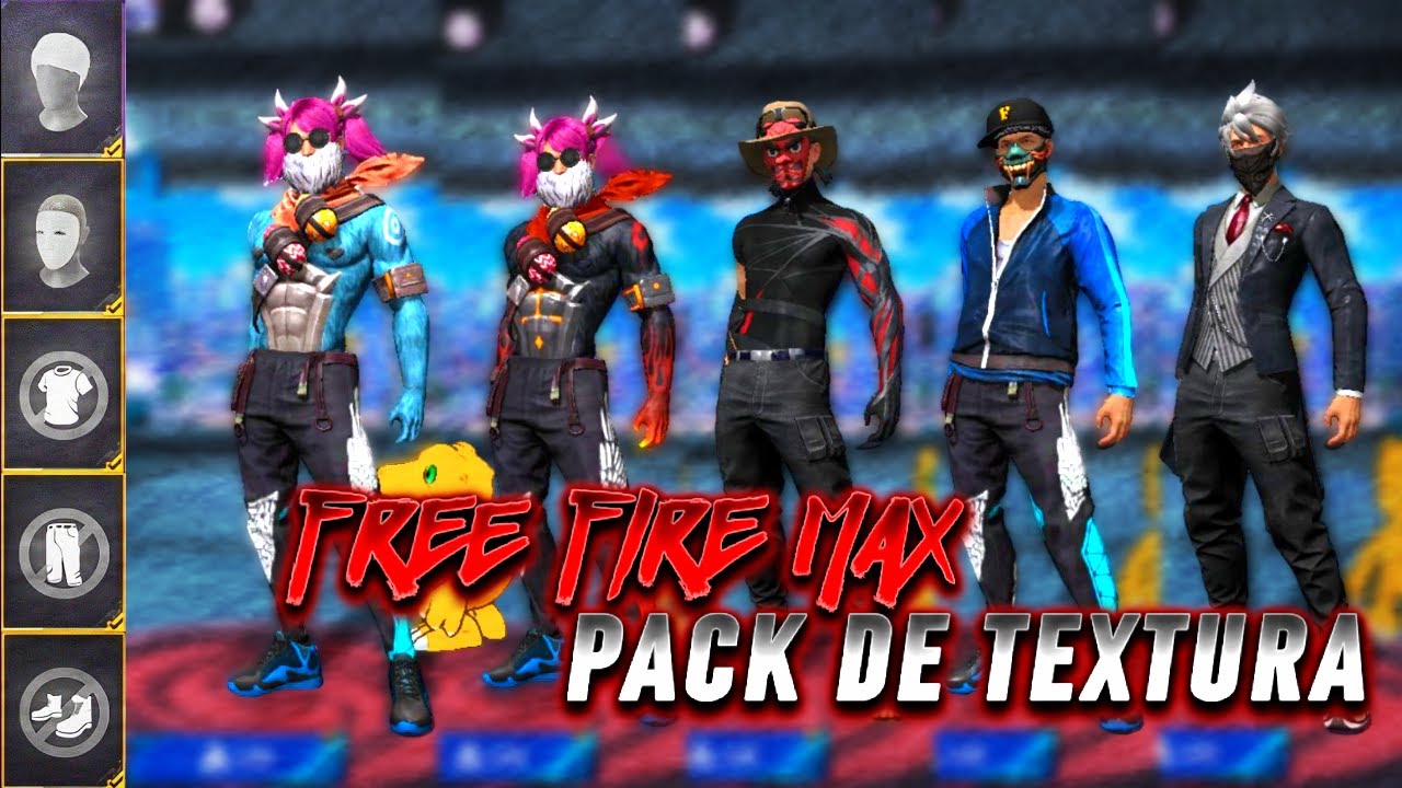 🎯MEGA PACK de TEXTURA- FREE FIRE MAX 🔥 TEXTURA do MANDELA ‼️ PEGANDO NO SUAVE 🔥🔥
