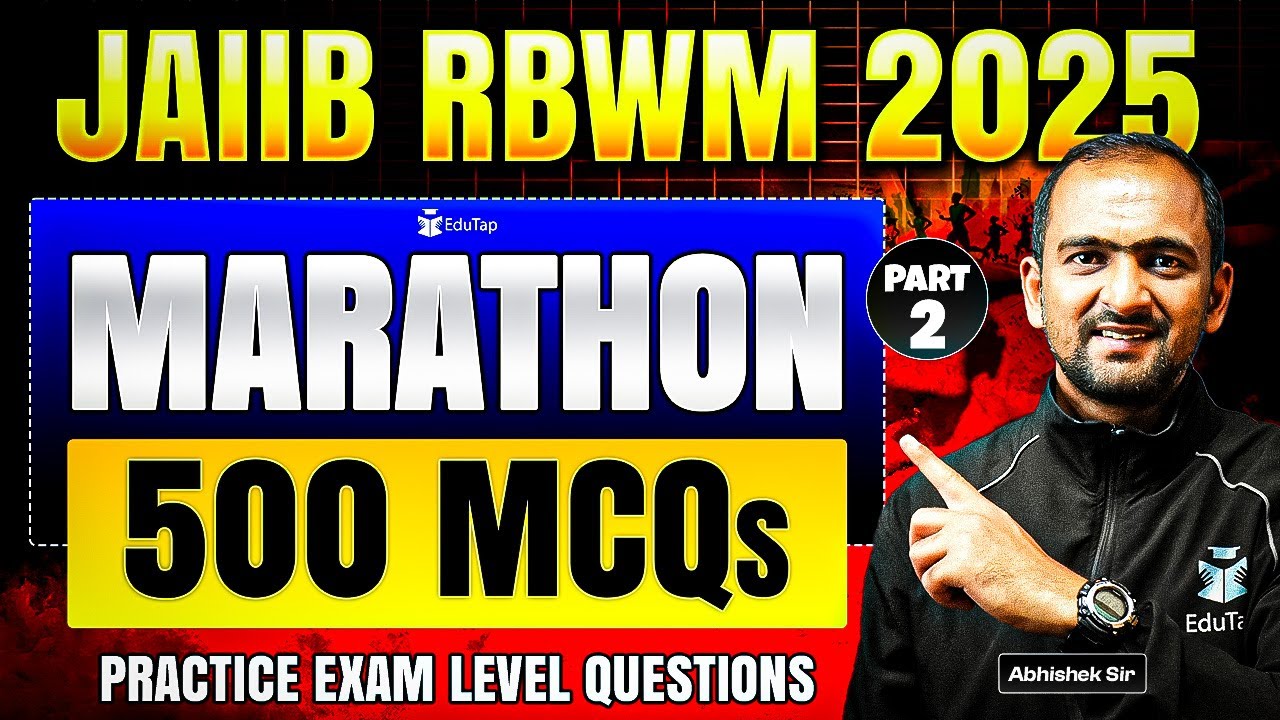 JAIIB RBWM Marathon Class 2025 | JAIIB RBWM Important Topics & Questions | JAIIB Nov 2025