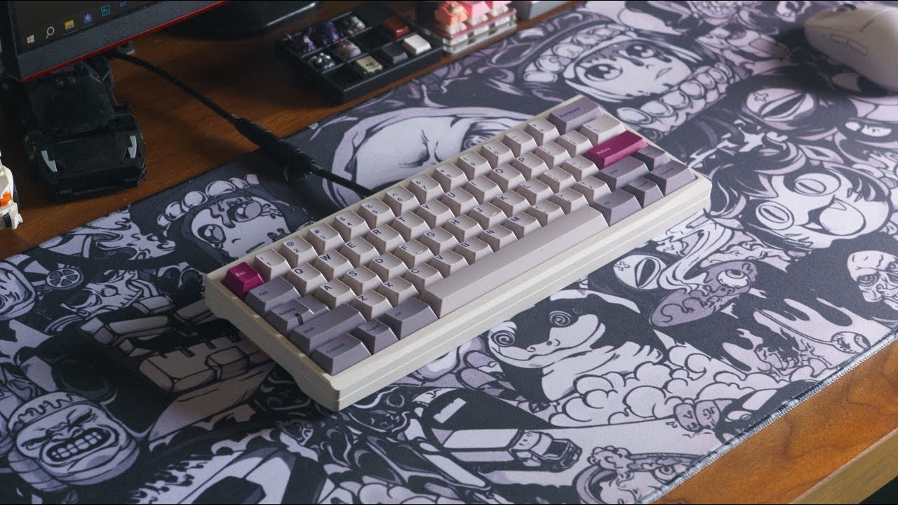 Oblique with lubed Cherry MX Blacks