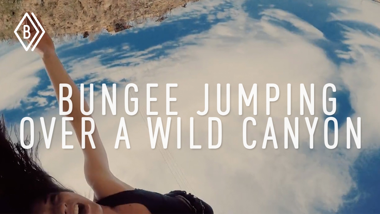 Bungee jumping over a wild canyon in Cabo - Ep 1/4