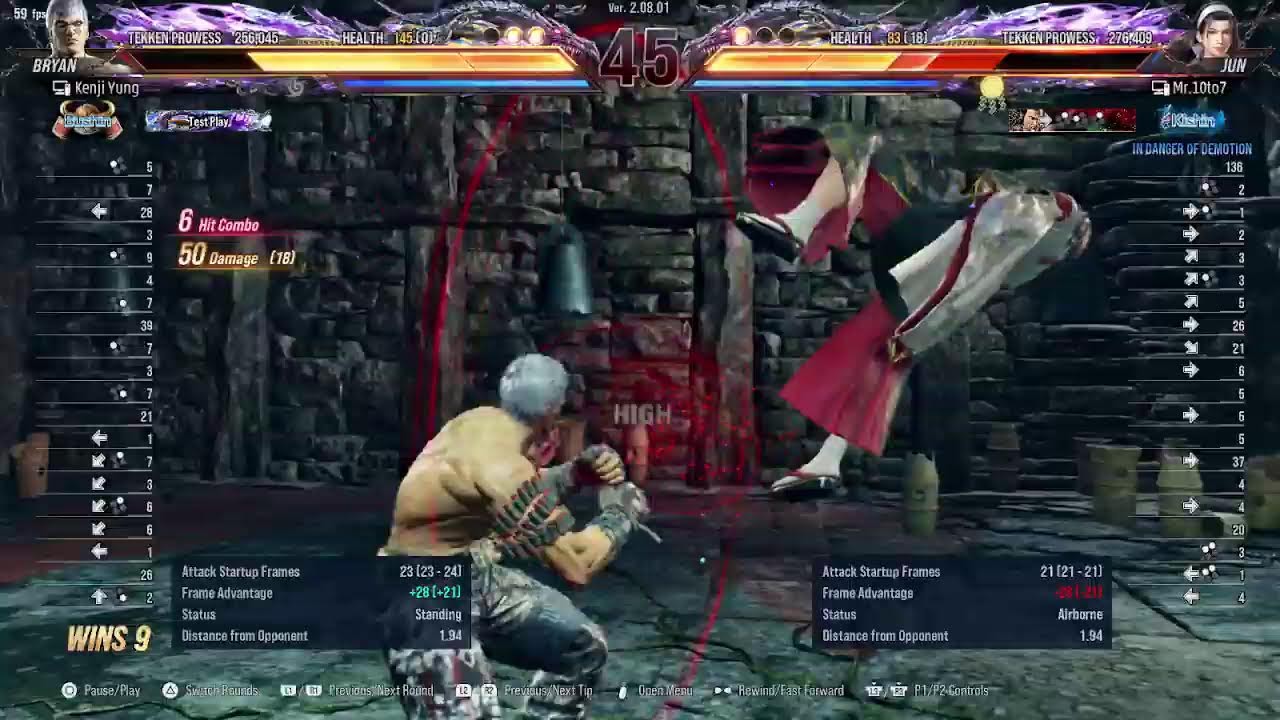 20 jan 2026  Tekken 8 S2.08.01 chill  (replay BRYAN rank fujin to bushin)
