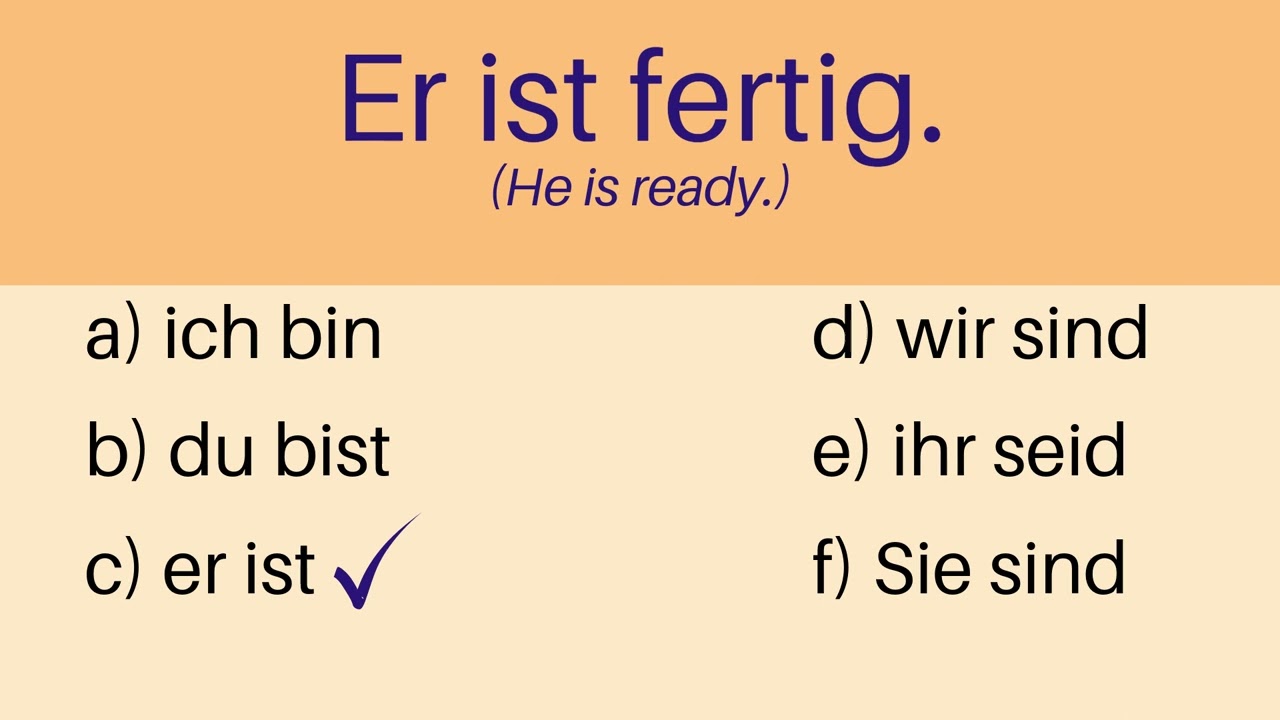 Quiz- Test your knowledge | German verb 