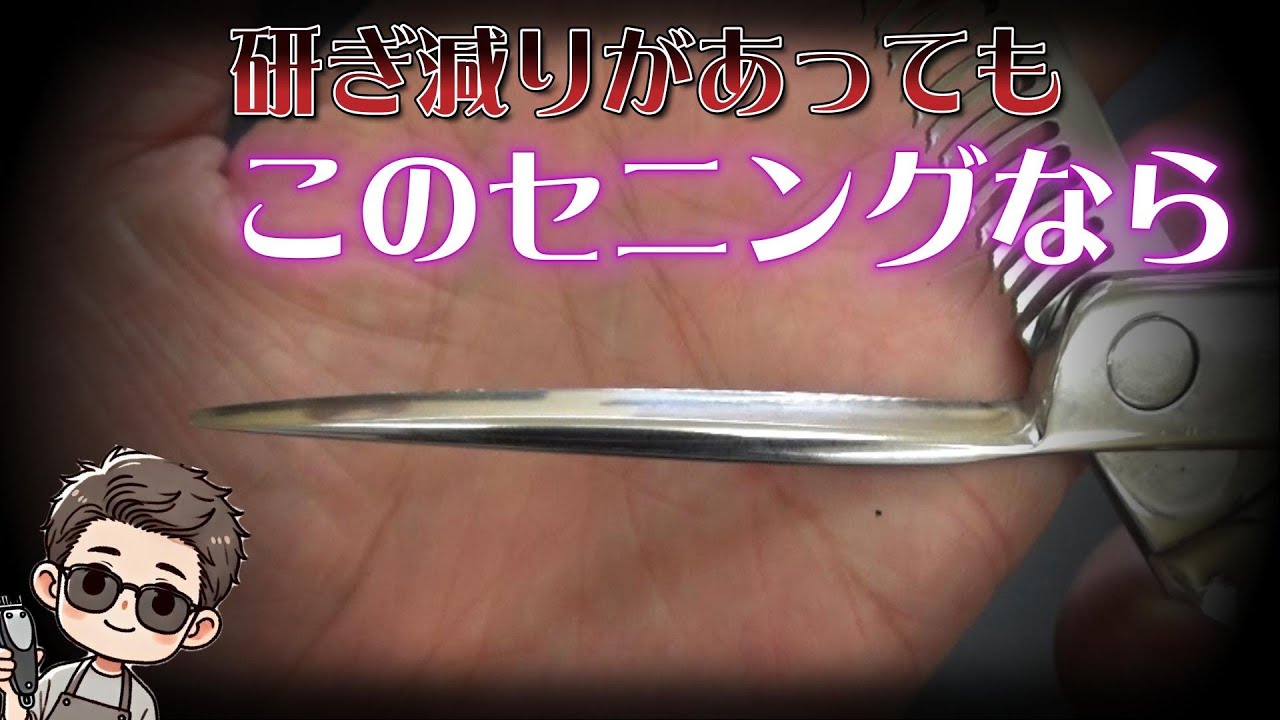 今時な良質なセニングシザーなら研ぎ減りがあっても・・・