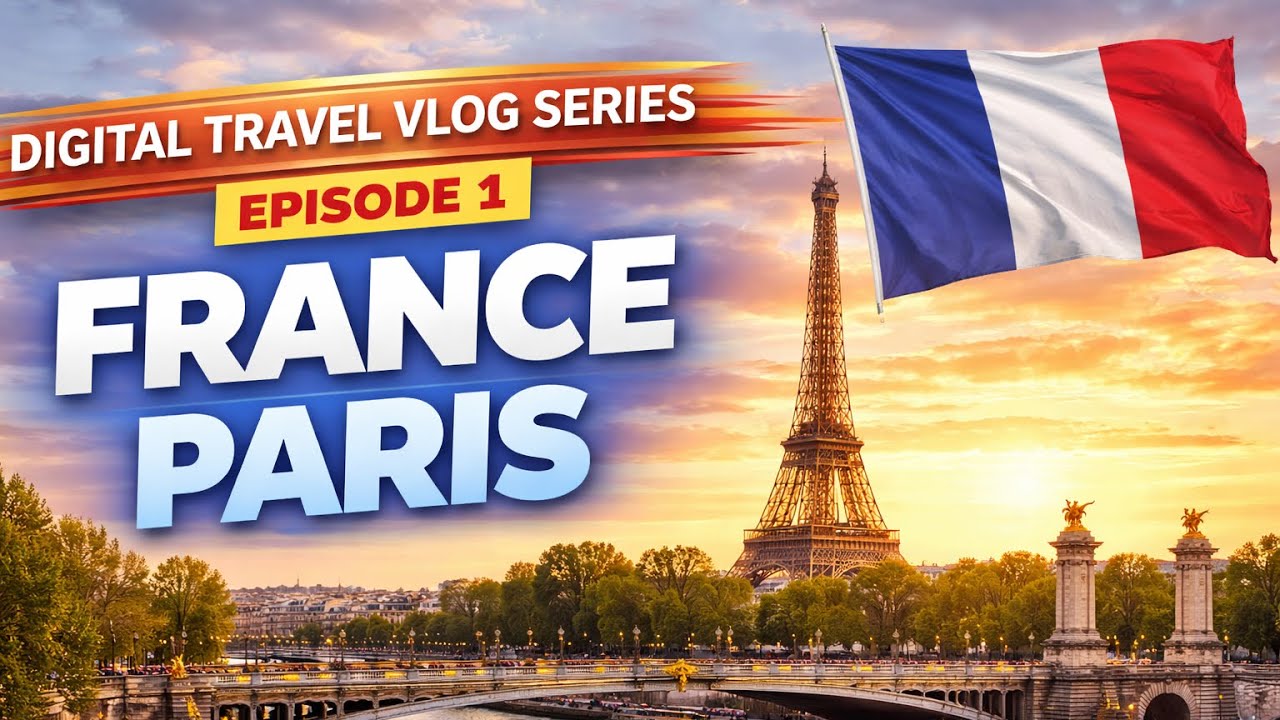 Digital Travel Vlog Series Episode 1 *France Paris*