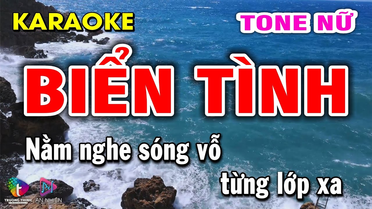 Karaoke Biển Tình - Tone Nữ | Beat Hay Nhạc Sống | An Nhiên Karaoke ♫