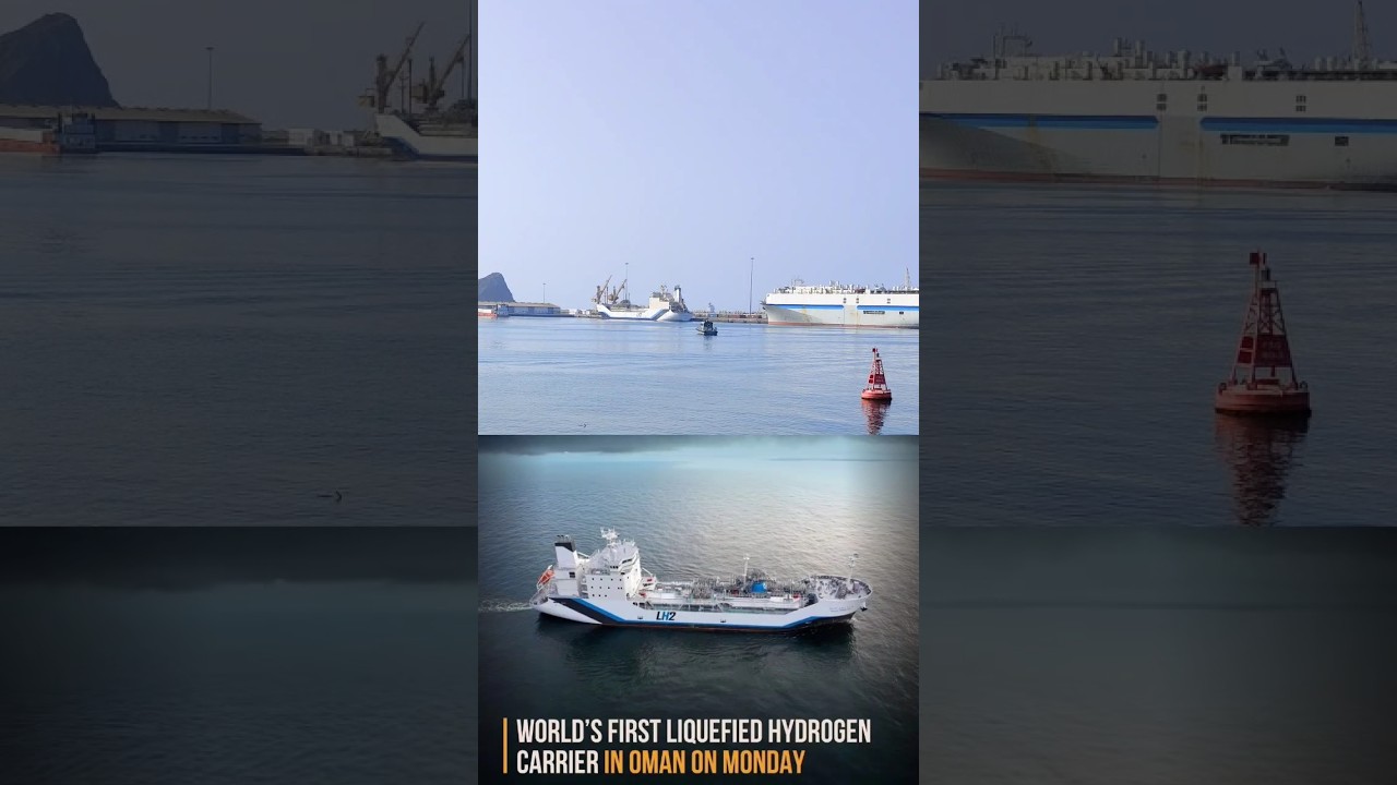 World's First Liquid Hydrogen Carrier LH2 #kawasaki #LH2 #liquidhydrogen #oman #muttrah #mallutracks