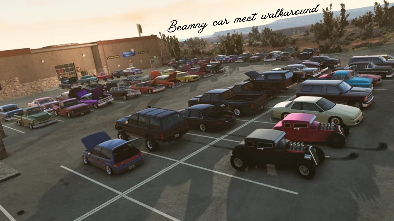 BeamNG car meet POV