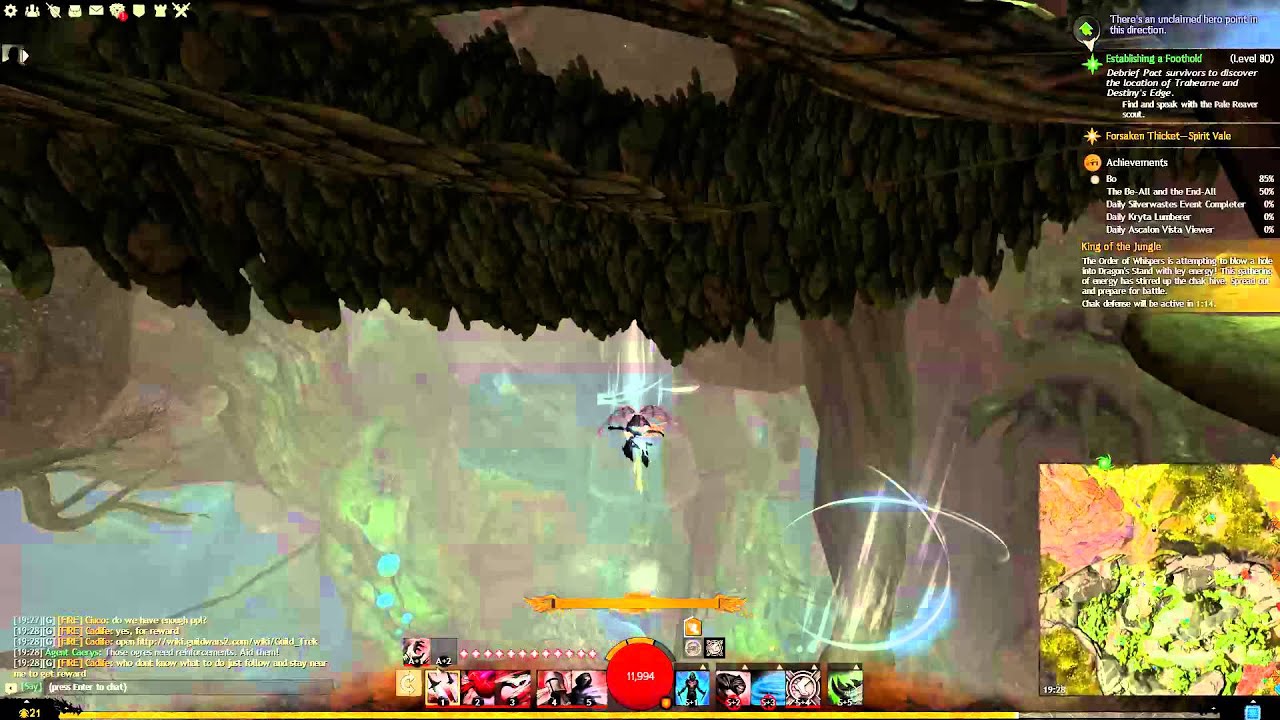GW2 - Tangled Depths - Dragon's Passage Mastery Point (Faster Way)