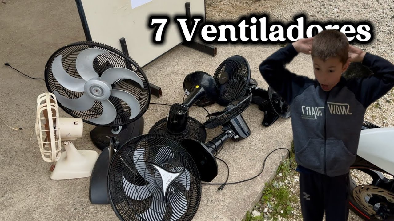 COMPREI 7 VENTILADORES DE MESA QUEBRADOS NO BAZAR