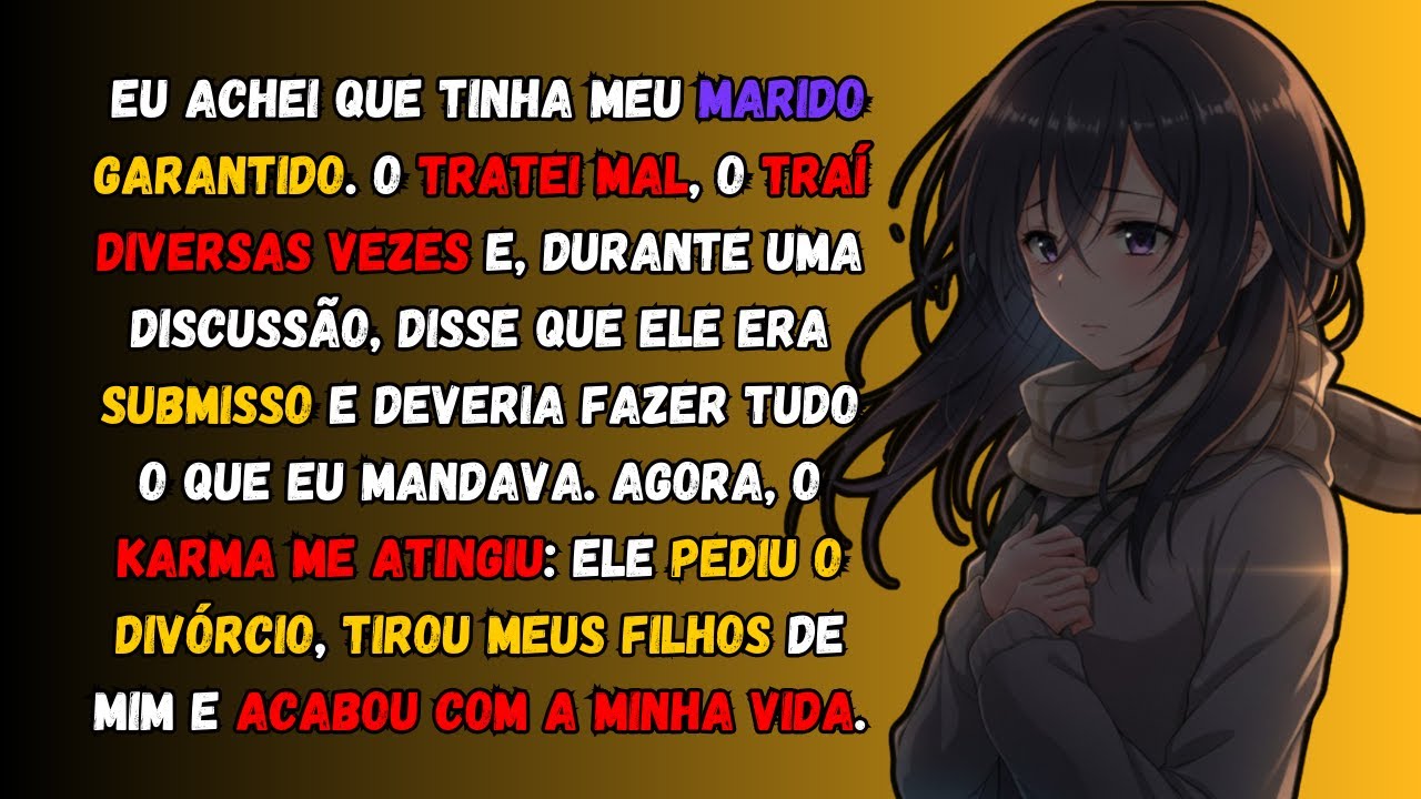 Eu achei que tinha meu marido garantido. O tratei mal, o traí diversas vezes...
