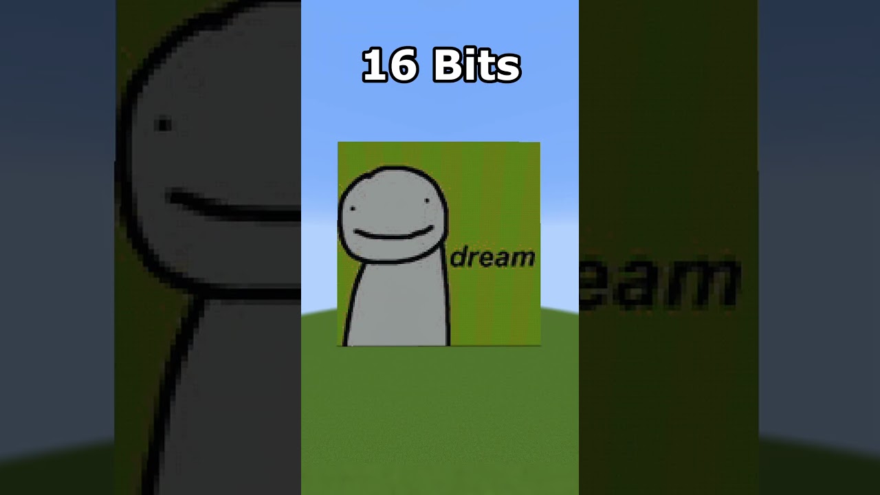 Minecraft Youtubers 64 bits 32 bits 16 bits 8 bits 4 bits 2 bits 1 bit #shorts