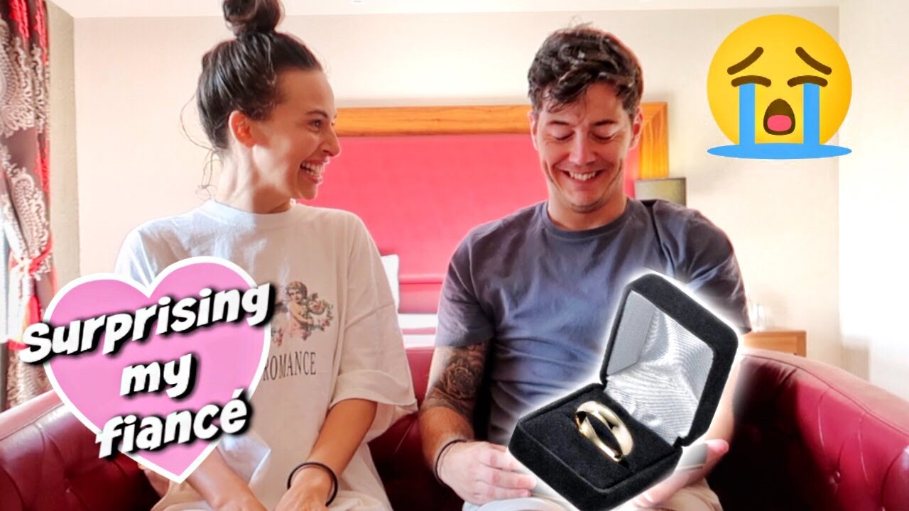 SURPRISING MY FIANCE BEFORE OUR WEDDING!! *best reaction*