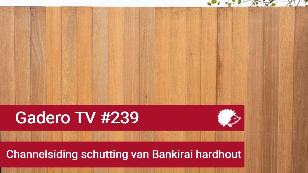 #239 Channelsiding schutting van Bankirai hardhout