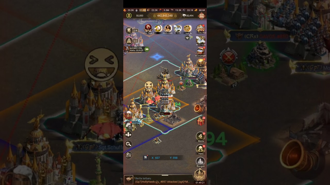 war throne 897 vs 850 part 1, rise of castle ice and fire 2025