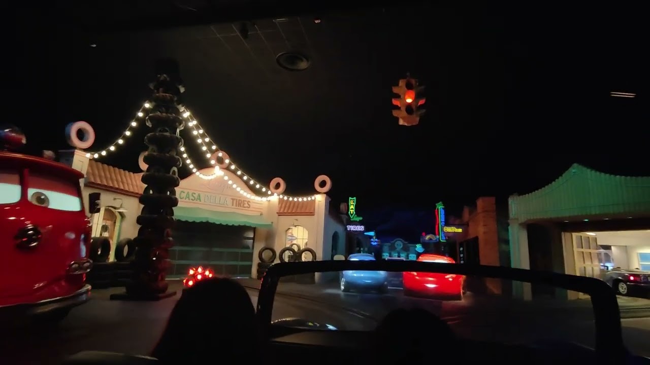 Radiator Springs Racers ride in Cars Land at Disney California Adventure Anaheim, USA