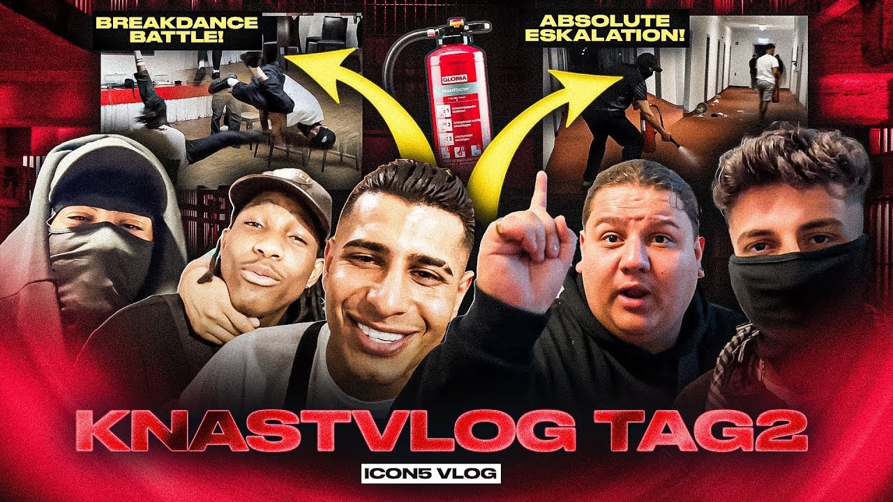 ICON 5 KÜNSTLER DEMOLIEREN DAS GEFÄNGNIS! 😱 KNASTVLOG 2 (Reupload)