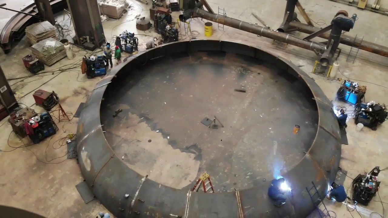 Contract Fabricators Inc - Explosion Bond Clad Pressure Vessel Fabrication
