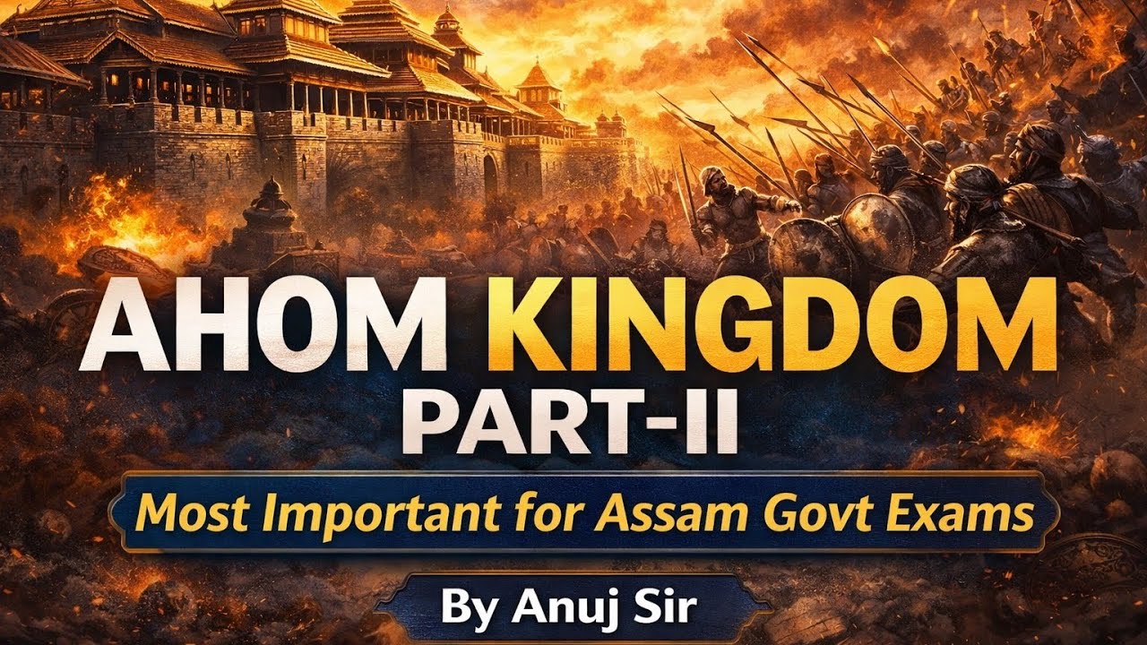 Assam History Part-II | Ahom Kingdom Complete Explanation | Important for Assam Govt Exams 
