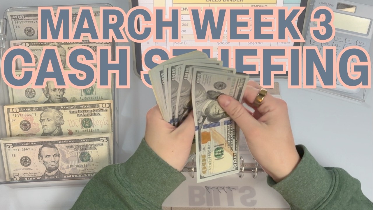 March Week 3 Cash Envelope Stuffing || Full-Time and Etsy Income!