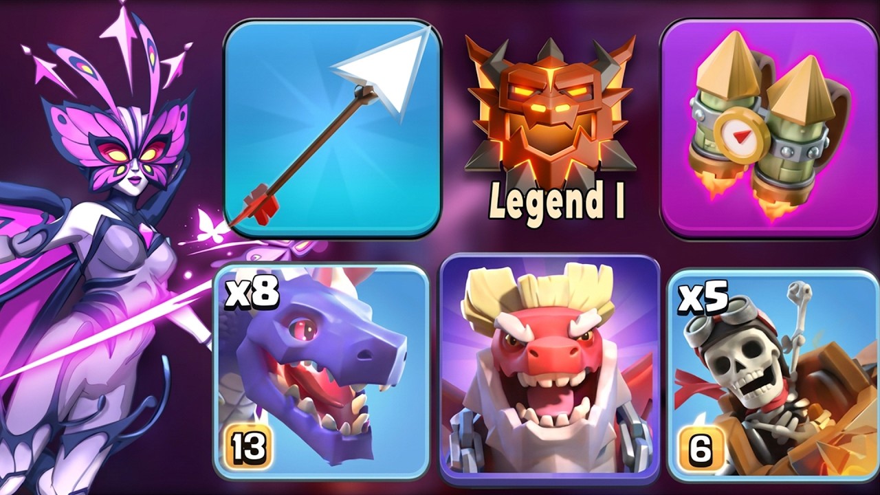 Hydra Spam is Dominating Legend1 | Dragon + Dragon Rider Strategy | Clash of Clans