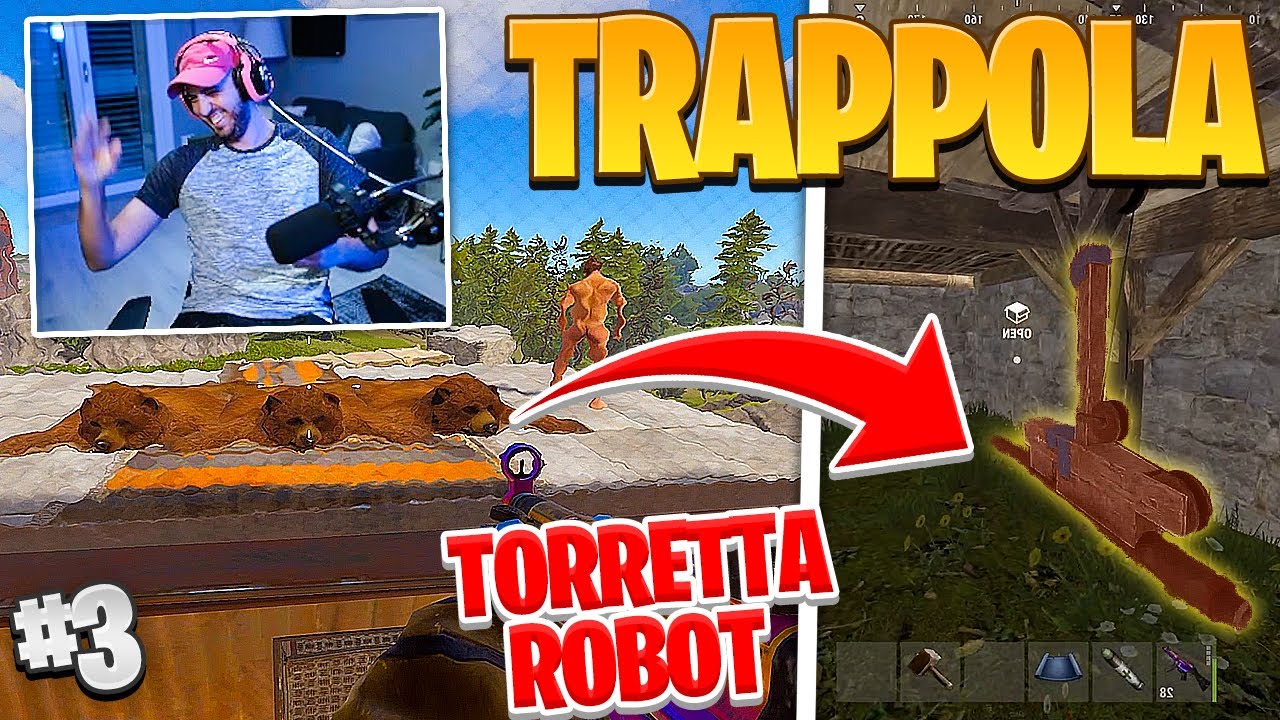 HA COSTRUITO UNA TRAPPOLA BOTOLA CON TORRETTA ROBOT PER INCU**RE  I GIOCATORI!! CASTOLAND 3.0 EP#3