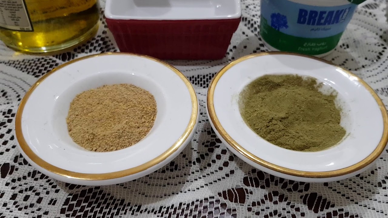 وصفتين من الحنة والحلبة لتطويل و تكثيف الشعر وإزالة القشرة ومنع التساقط