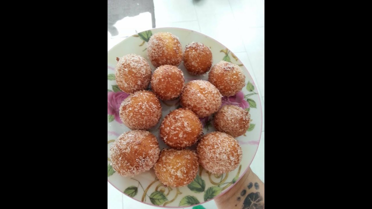 Selbst gemachte Topfenbällchen