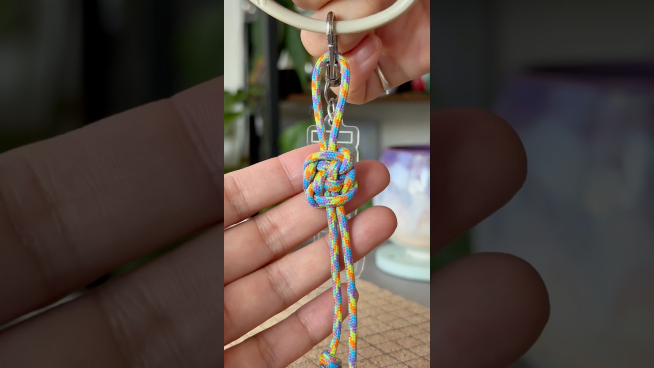 【TUTORIAL】国結びのチャーム Plafond Knot Bag Charm #handmade #paracord #macrame