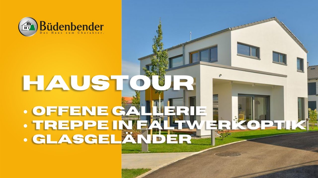 Haustour: Modernes Einfamilienhaus auf Bodenplatte (Energiesparhaus, offene Galerie, Faltwerktreppe)