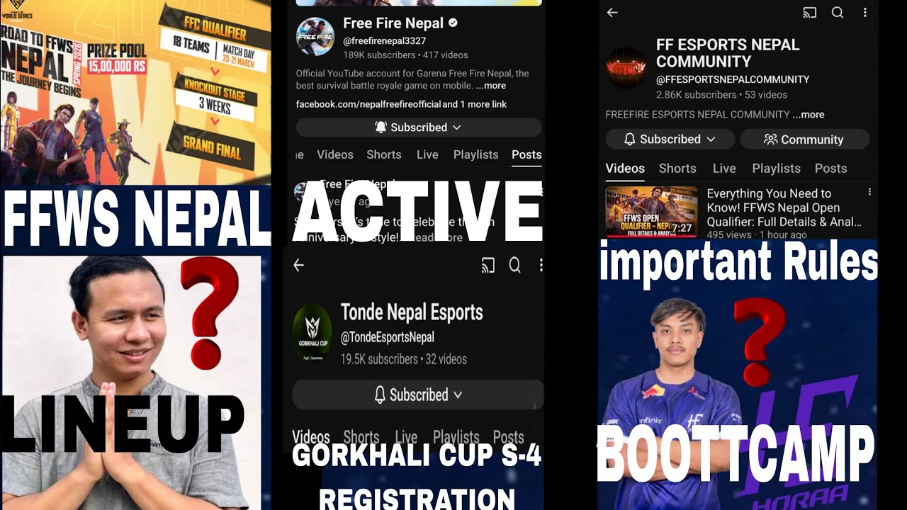 ROAD TO FFWS NEPAL 🇳🇵 ROADMAP EXPLANATION 🤔 GORKHALI CUP S-4 REGISTRATION?