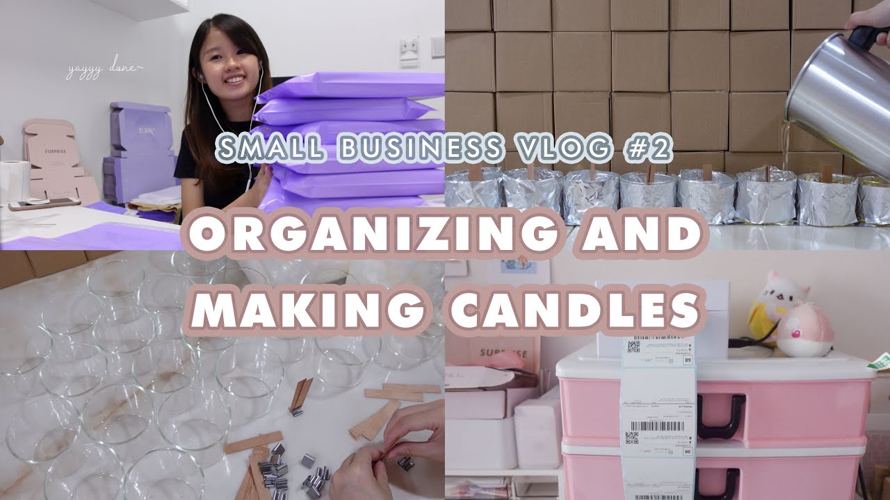 Small Business Vlog #2 | Organizing and Making Candles | Singapore Jewelry, Candles and Gift Brand